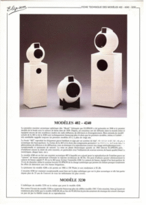 Elipson, enceintes acoustiques, 4240, 3230, baffle, haut-parleurs grave, sphère médium-aigu, Technophile Journal