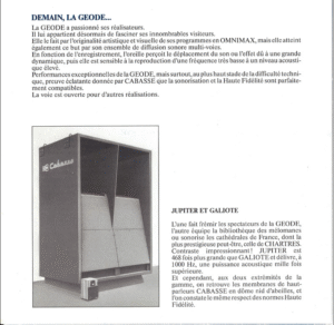 La Géode, Paris, parc de la Villette, Cabasse, enceintes, Jupiter, Technophile Journal