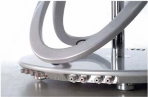 Enceintes, haut-parleurs 4 voies, Cabasse, La Sphère, borniers, Technophile Journal